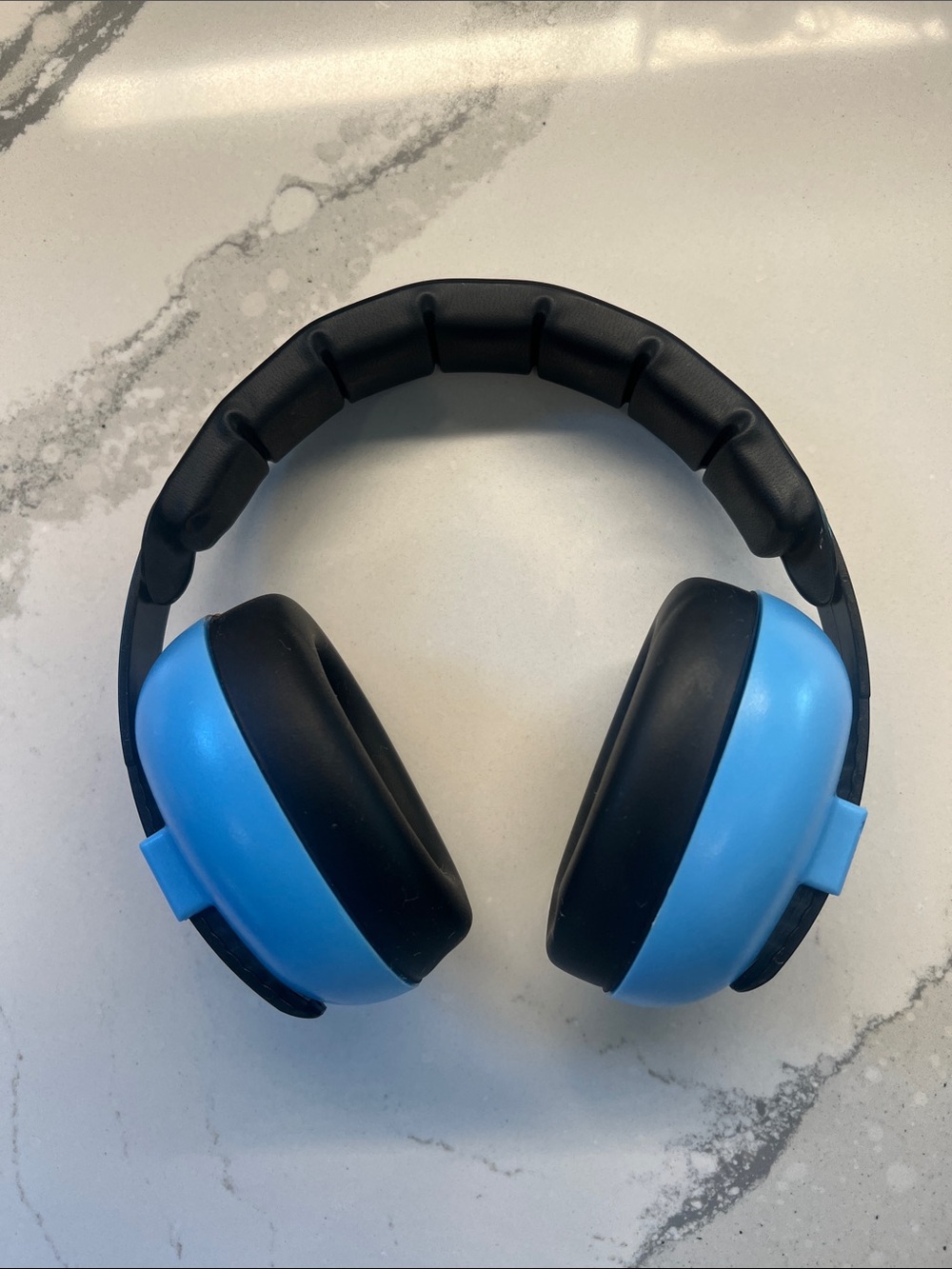 BaBy BanZ Blue and Black Baby Toddler Over-Ear Hearing Protectors